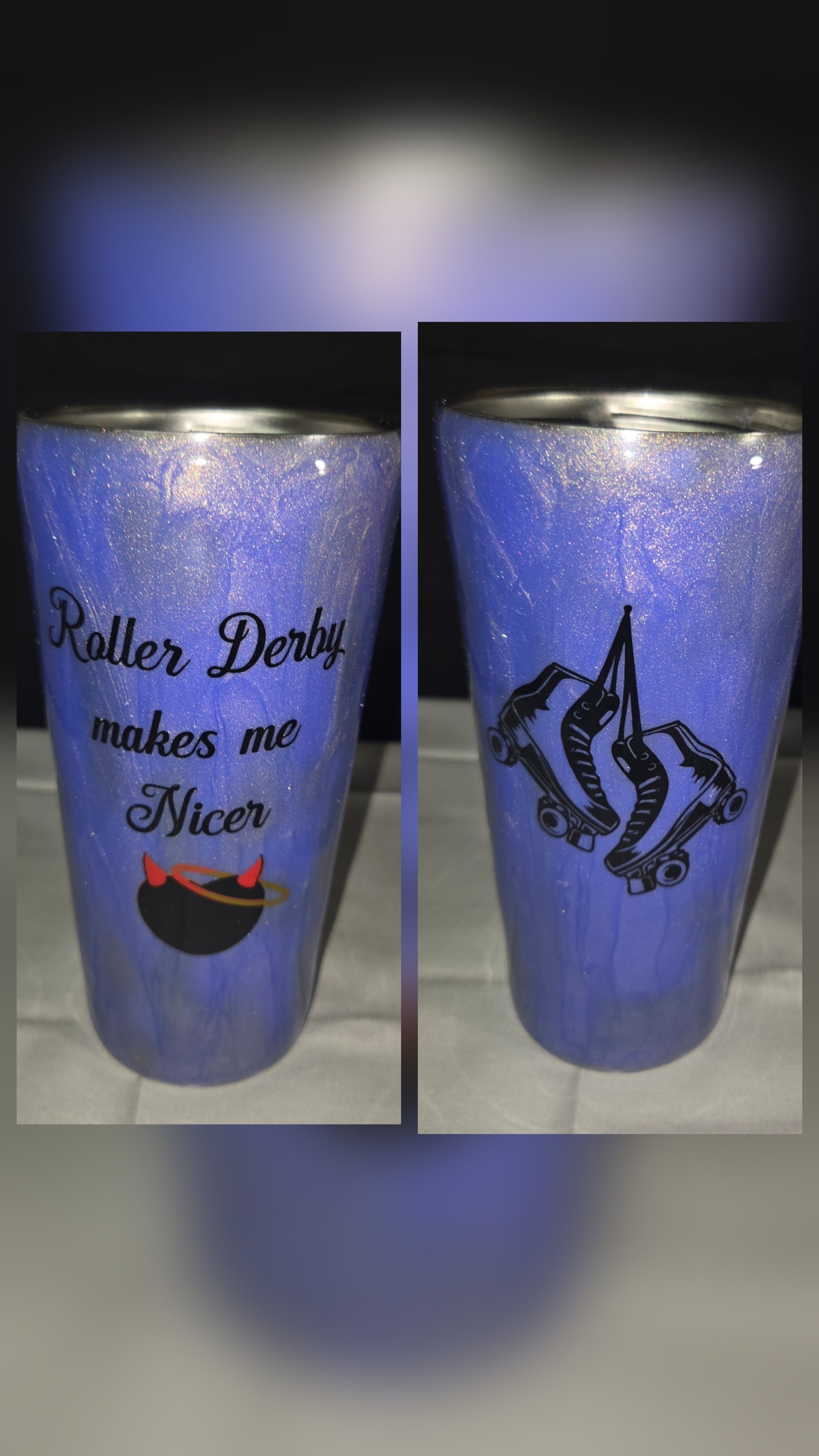 Roller Derby 24 oz tumbler